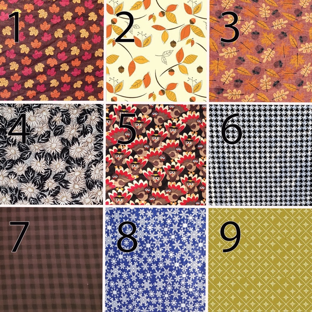 NEW 2 FALL AUTUMN Filter Pocket Face Masks
